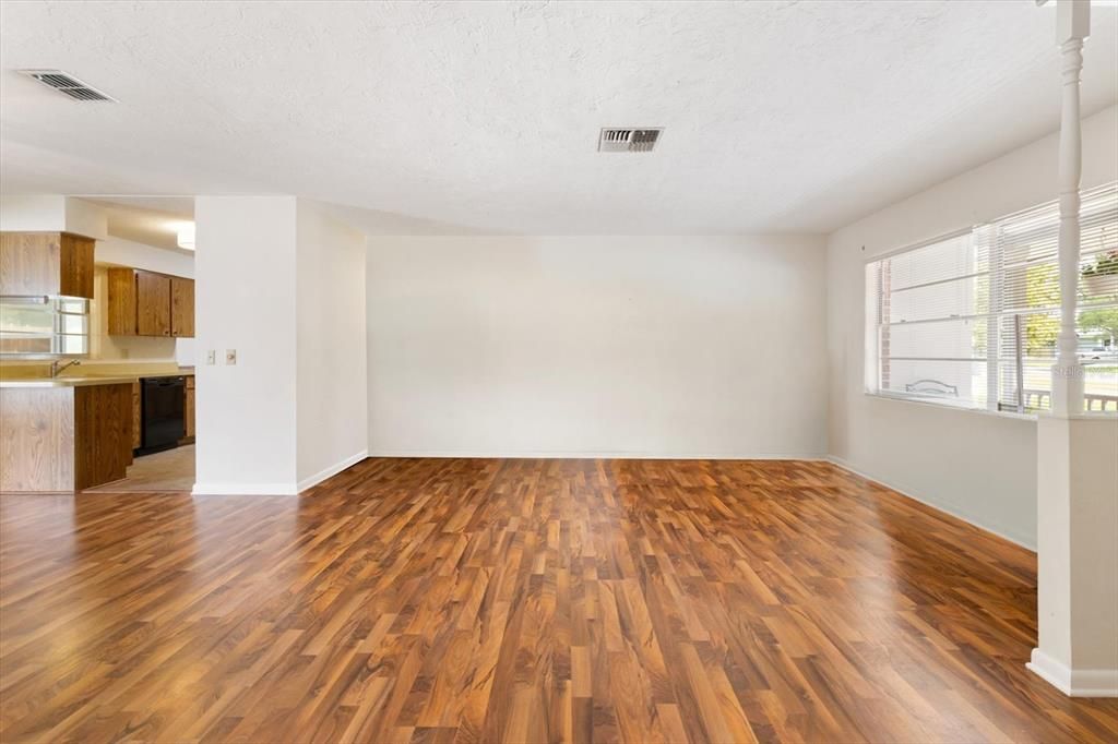 Living Room w/ Laminate Flooring