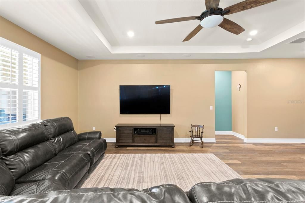 Spacious entertaining areas in the large family room