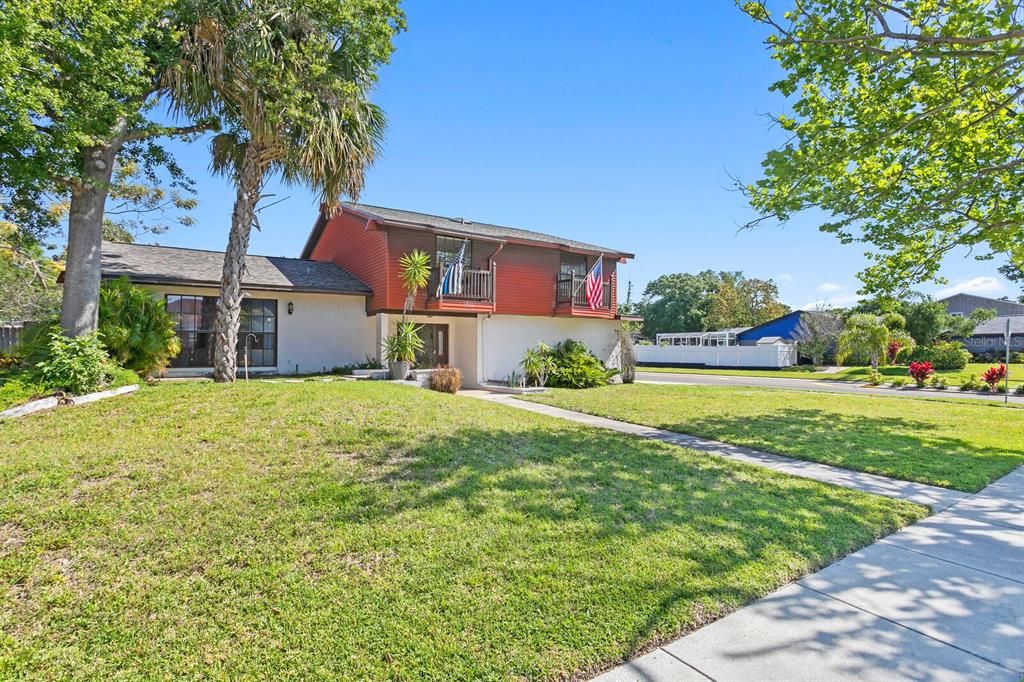 This home is located on an oversized corner lot