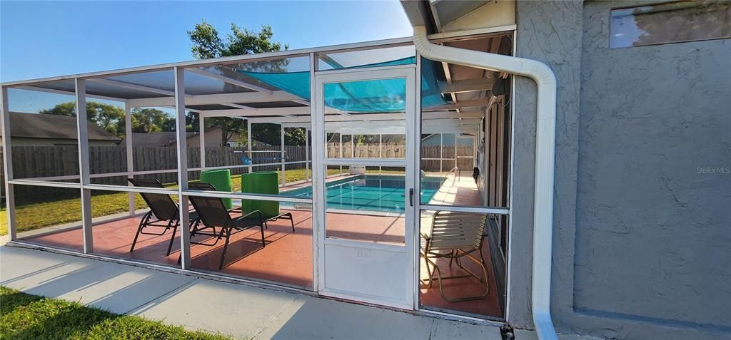 VIEW INTO THE SCREENED LANAI