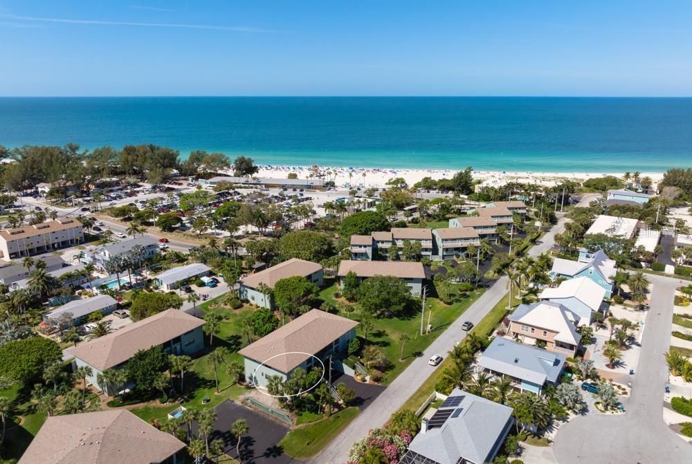 Aerial views of Anna Maria Island west to the Gulf of Mexico