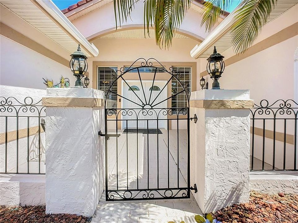 Front entrance courtyard