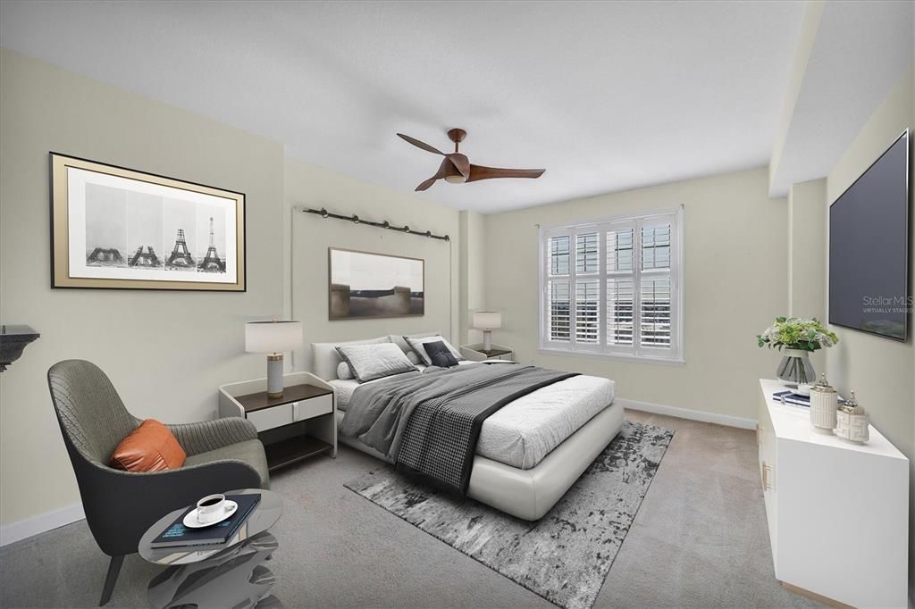 Virtually Staged - Master Bedroom