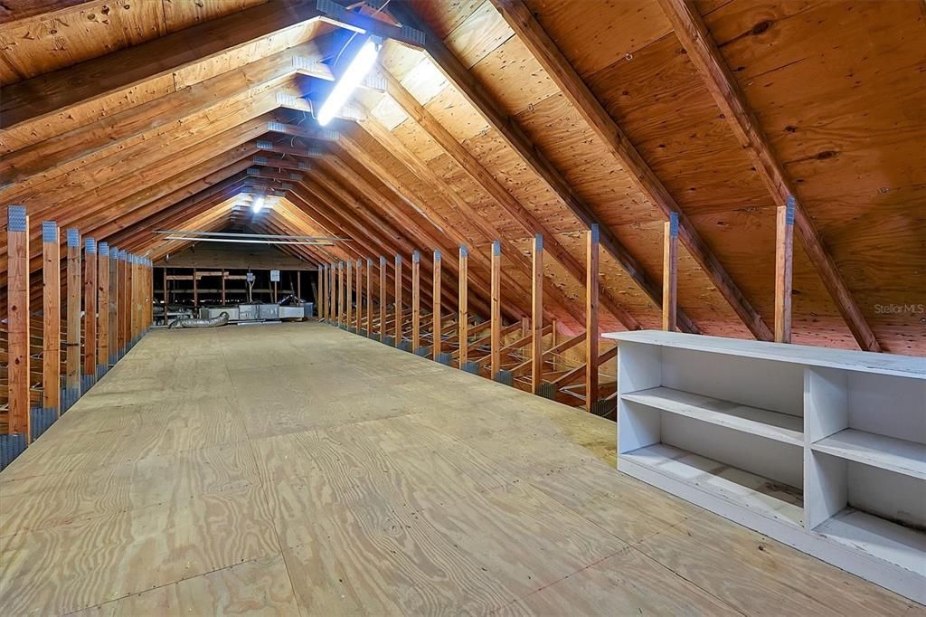 ATTIC ACCESS WITH PERMANENT STAIRWAY