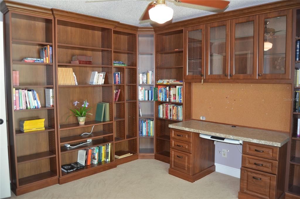 Bedroom, Library, Office