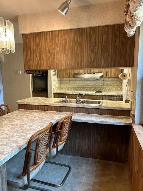 Kitchen/Dining Area.  Convection Oven.