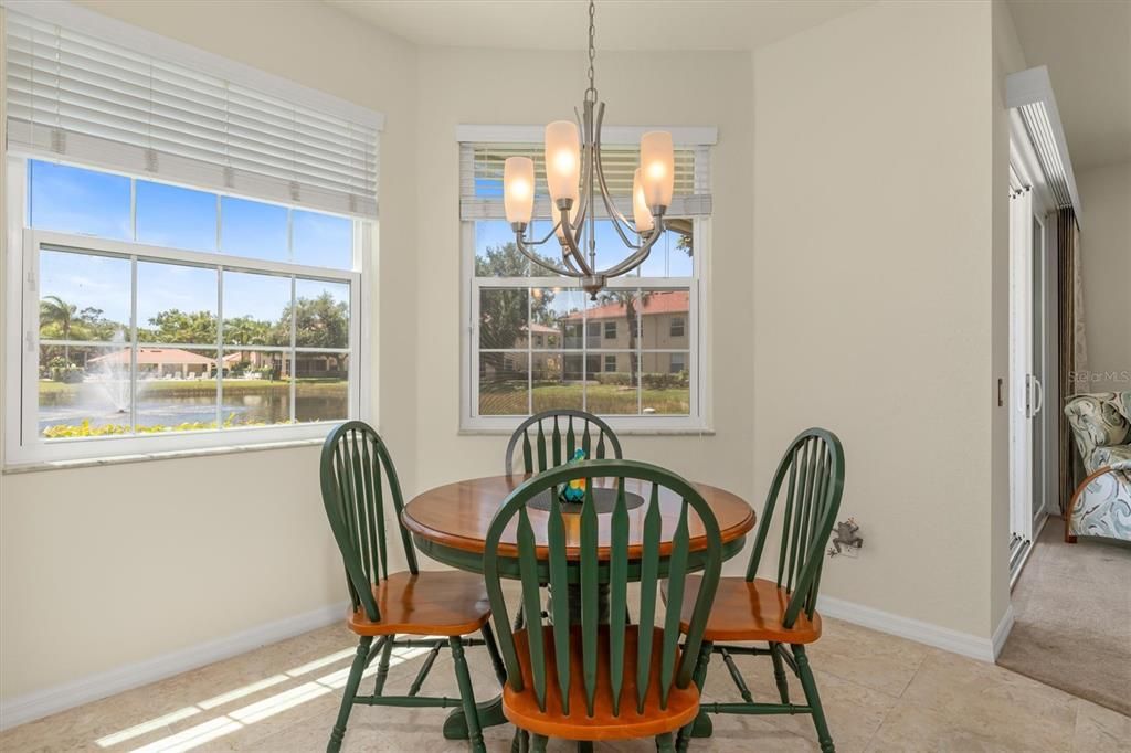 Take in the view or watch all that is happening in the Living Room or Large Kitchen from here 602 Casa Del Lago, Venice, FL, 34292