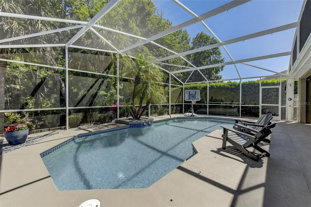 YOUR OWN PRIVATE OASIS! BEAUTIFUL POOL AND ENTERTAINMENT AREA. BACKS TO CONSERVATION!!
