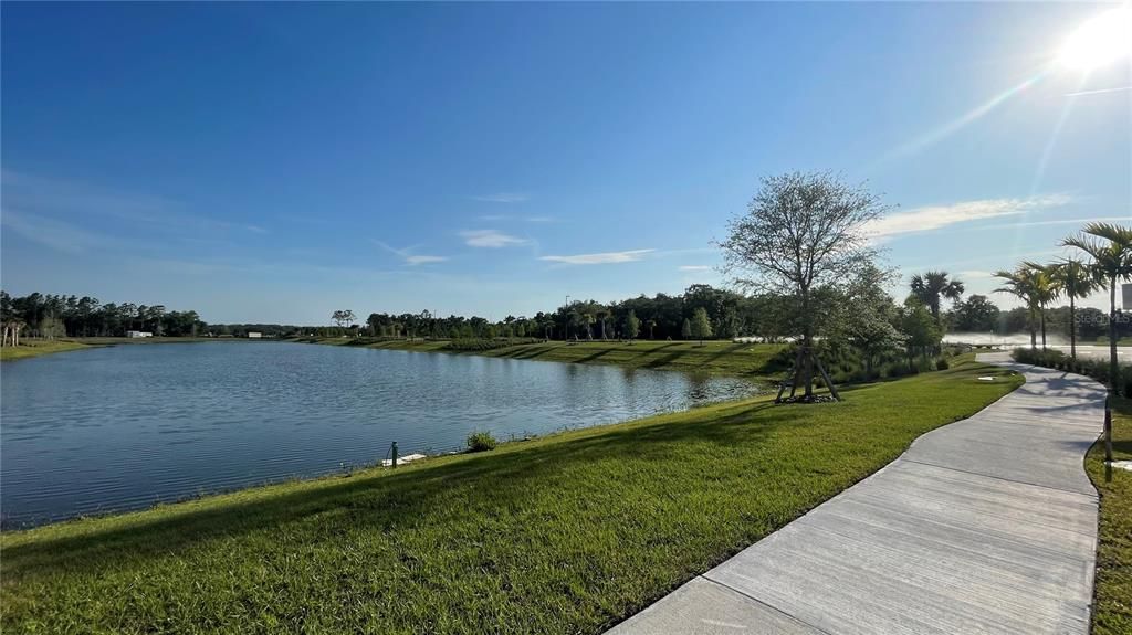 beautiful community view with lakes and nature