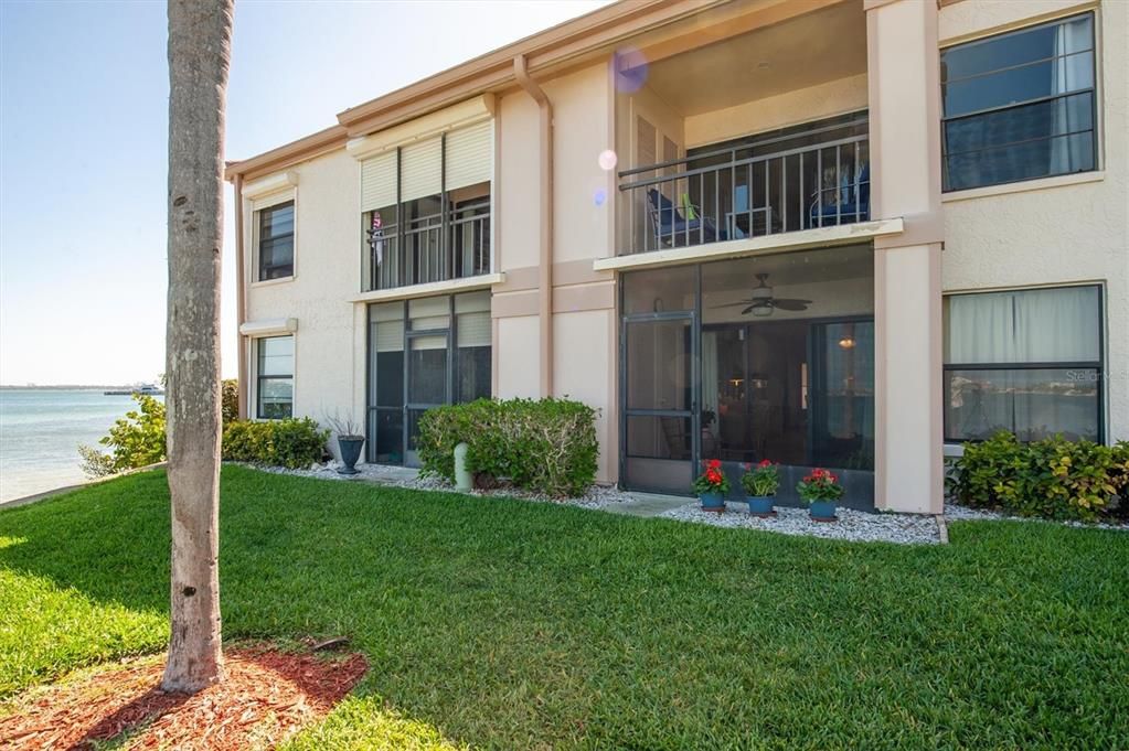 Back of Villa with Private Screened Patio