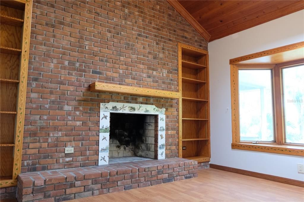 Ceiling and skylight in study