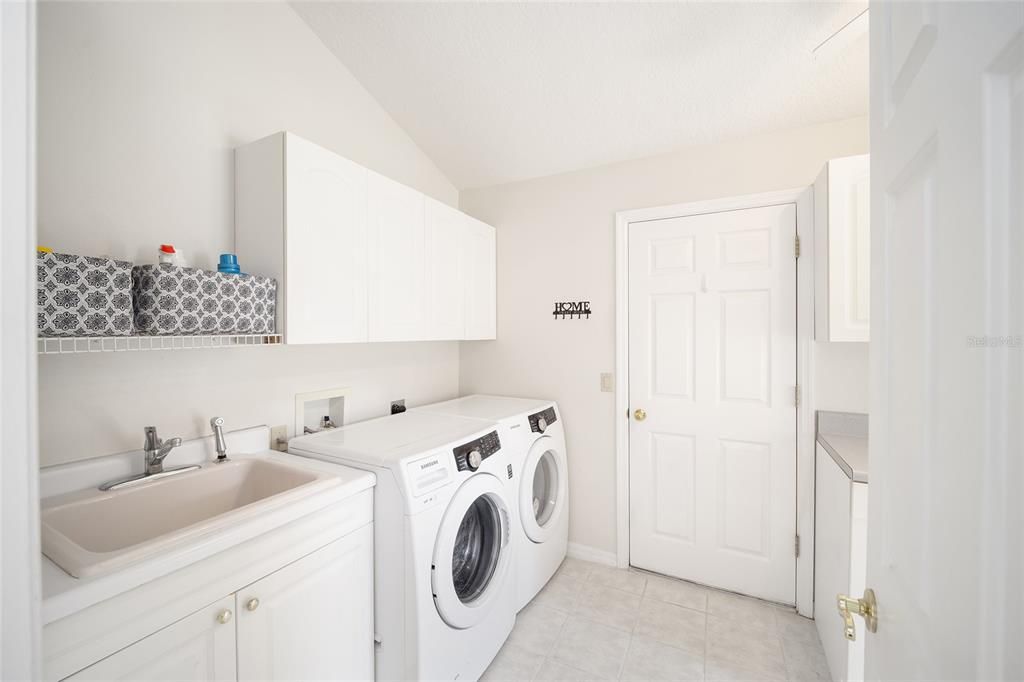 Indoor Laundry with Sink