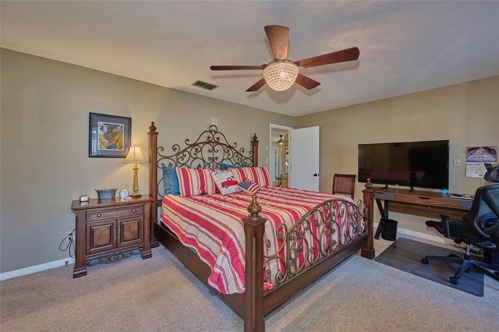 Master bedroom is a good size and features a full ensuite and large walk-in closet