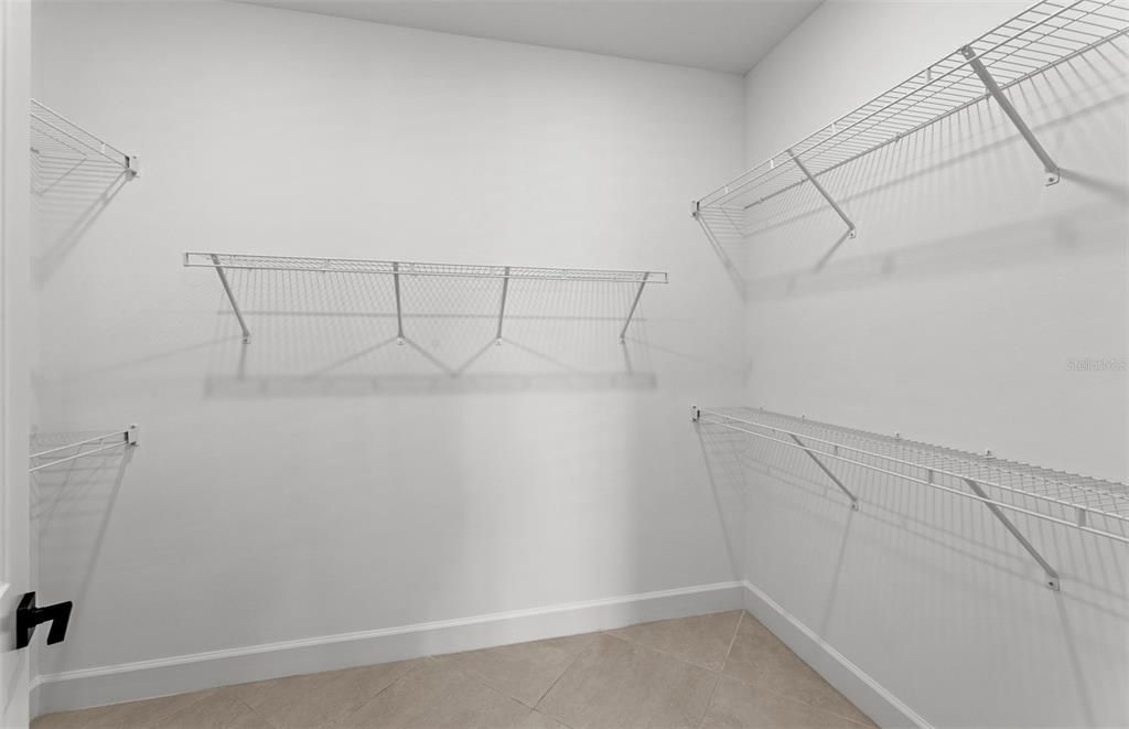 Interior of completed home - Master Walk-in Closet
