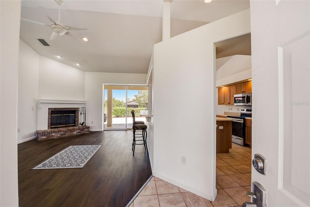 Foyer leading to Living Room