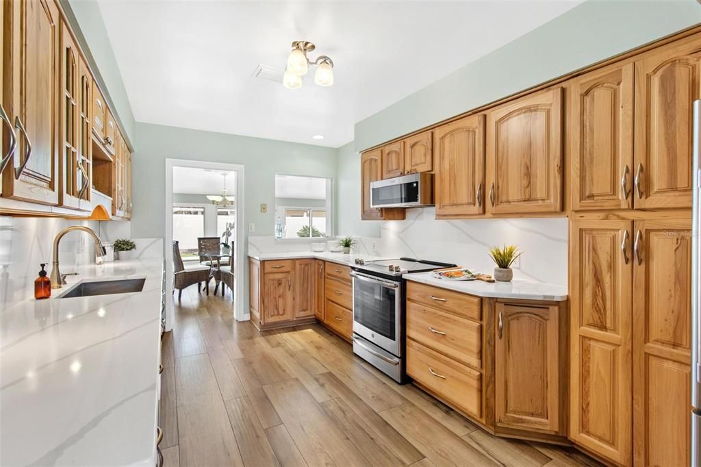 You won't miss out on any of the social fun as the kitchen is well connected to the rest of the house