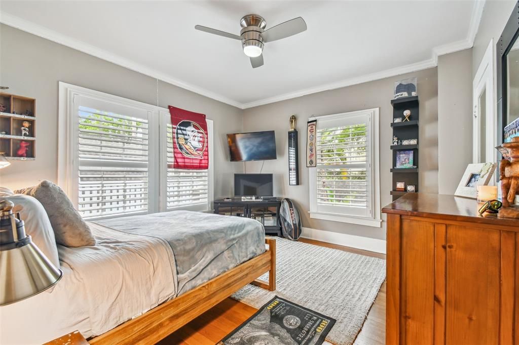 3rd bedroom with view of outdoor balcony