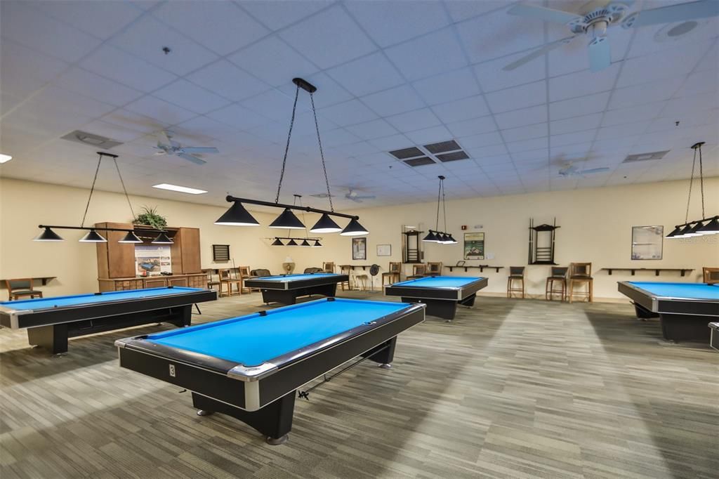 North Clubhouse - now that is a beautiful pool hall!