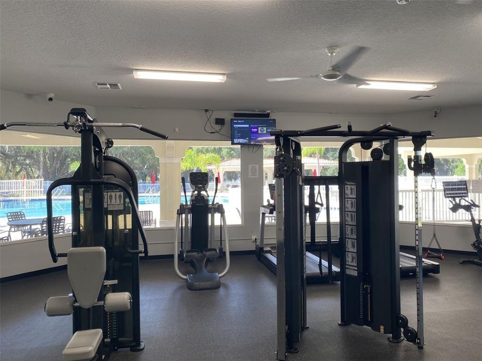 Fitness center at the clubhouse