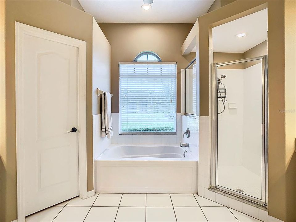 Primary bath with separate water closet