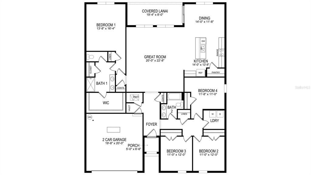 合同活跃: $339,990 (4 贝兹, 2 浴室, 2319 平方英尺)