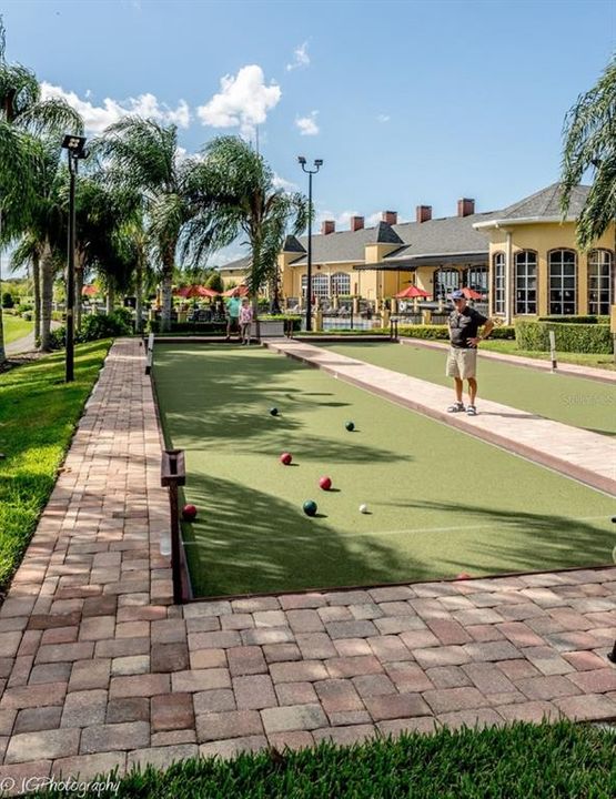 The main clubhouse grounds has two bocce/lawn bowling courts.
