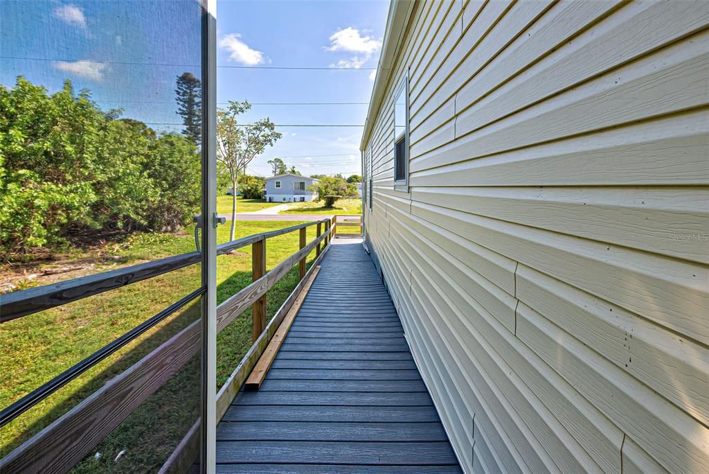 Ramp to back porch