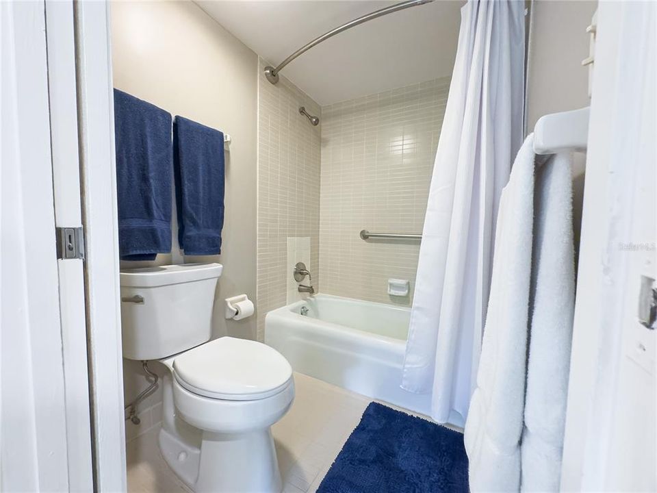 Tub and shower in Primary Bathroom