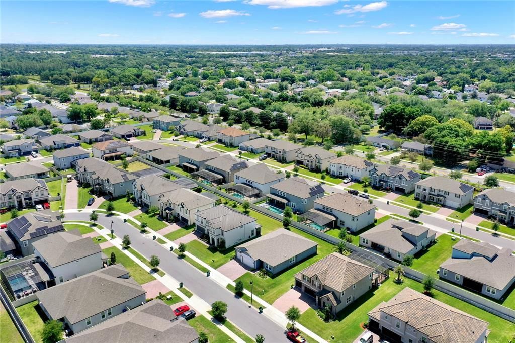 Aerial View of neighborhood