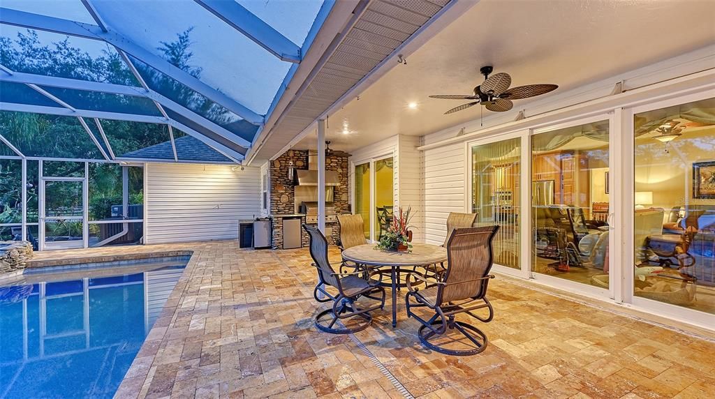 Hurricane sliders take you from the enormous outdoor entertainment area to the indoors.