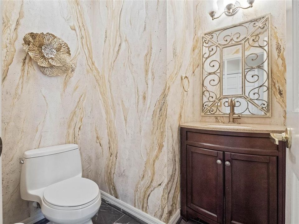 Powder Room next to Office