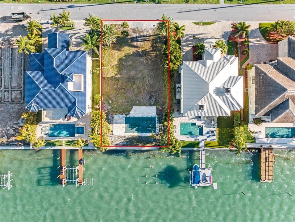 75 ft Wide Waterfront Lot x 135 ft Deep