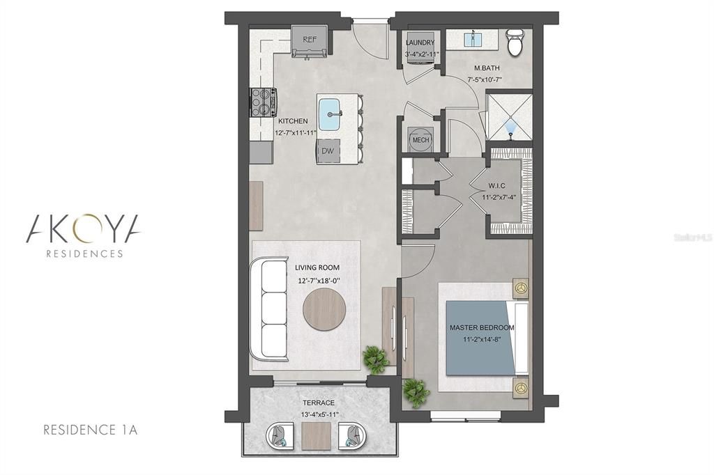 For Sale: $428,383 (1 beds, 1 baths, 851 Square Feet)