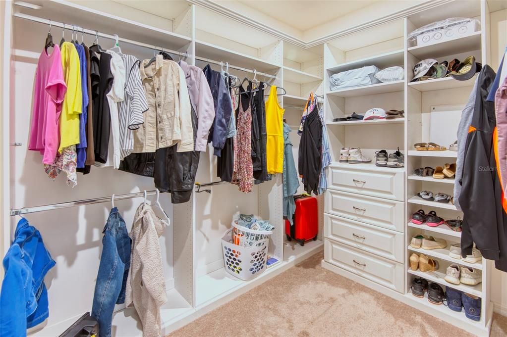 The owners closet - with storage galore