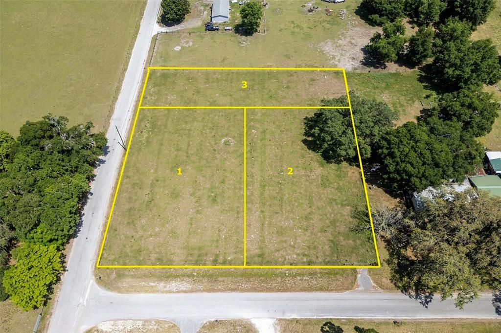 Lots 1 & 2 in photo are included in the .98 acre