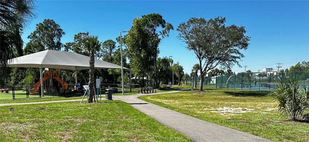 Gator Trails Park is about a mile from the residential building lot
