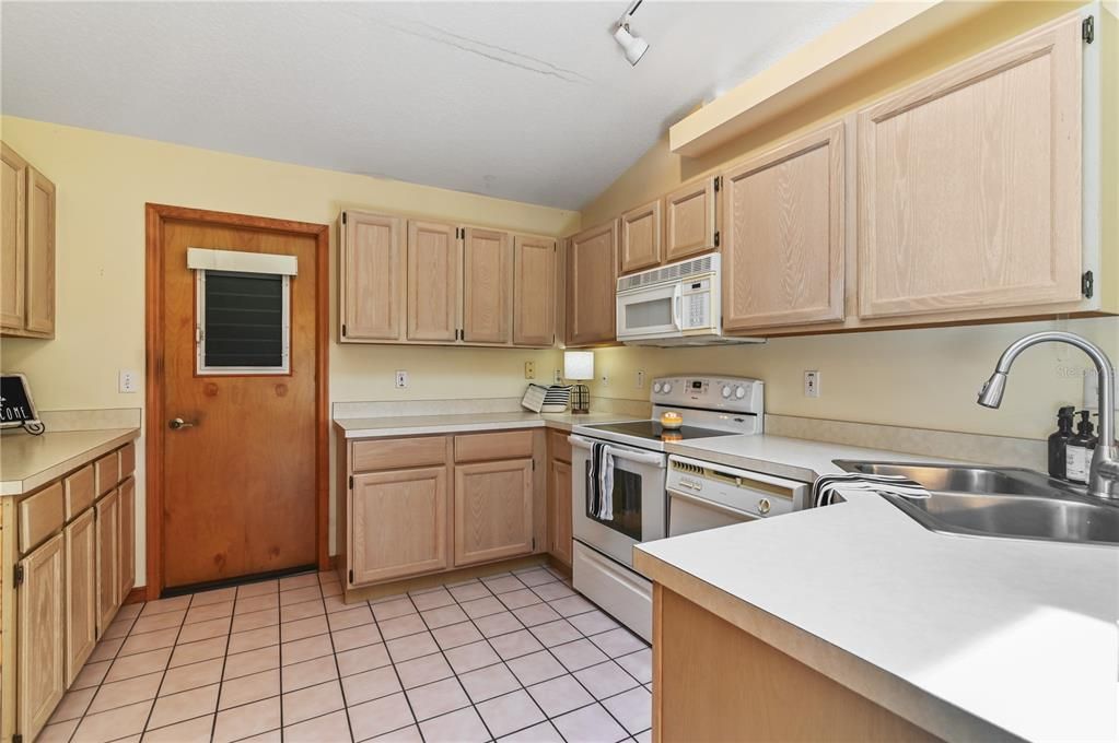 Kitchen, facing Garage Entry Door