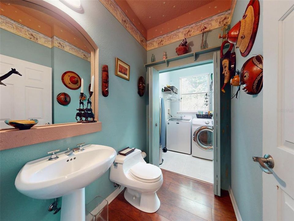 Powder Room showing Laundry Room