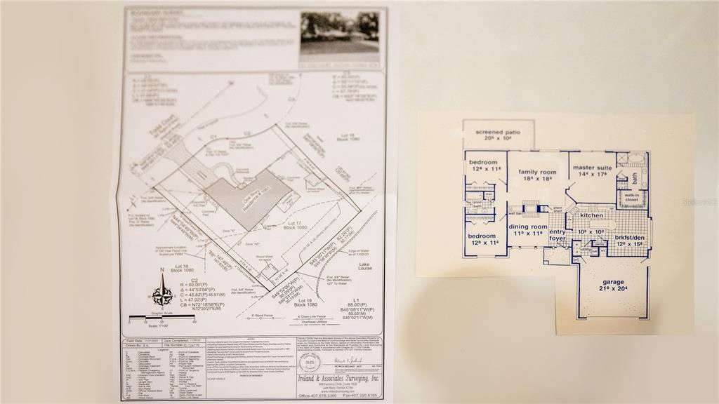 Survey and Floor Plan