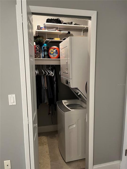 Laundry Closet Inside Unit