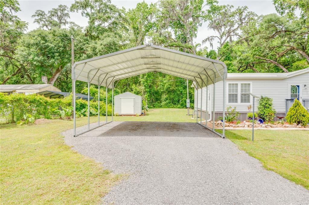 Huge Carport which can house RV