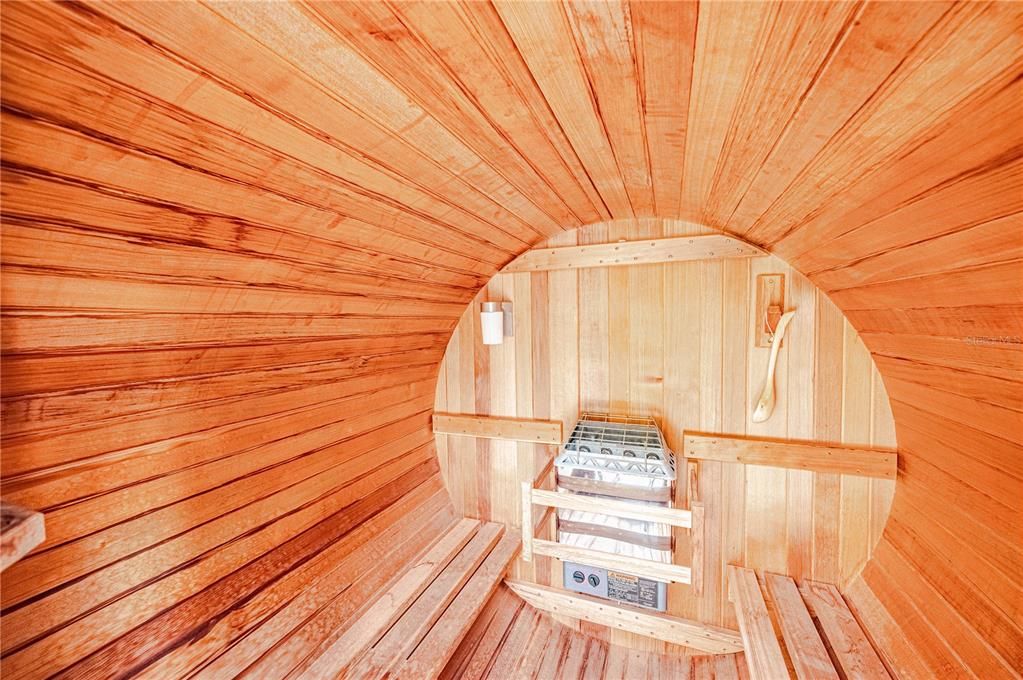 INSIDE the SAUNA