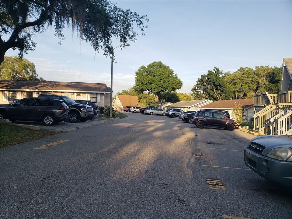 down their street. assigned parking