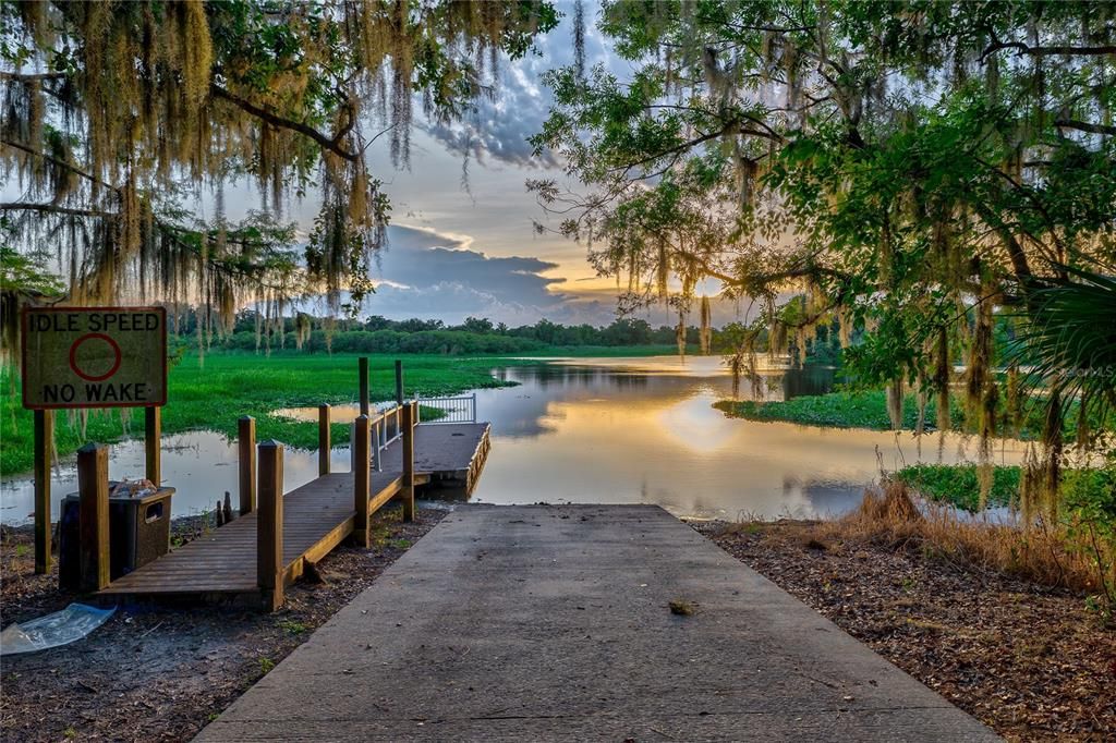 Private Boat Ramp with access to the St. Johns River