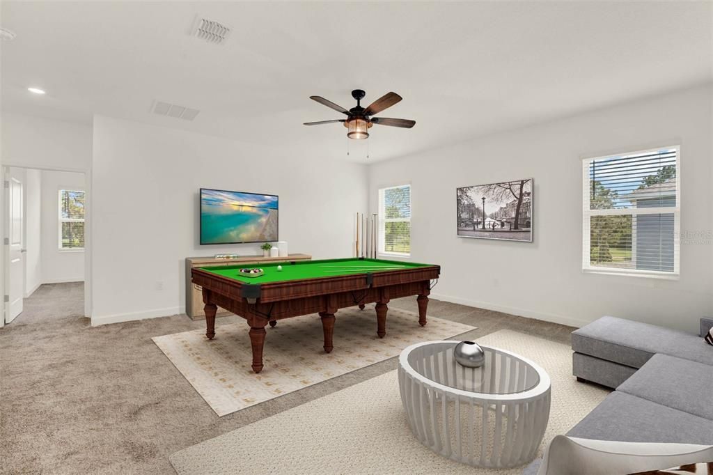 Game Room - Virtually Staged