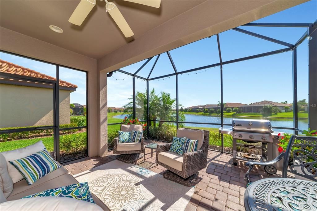 Step through the double sliding glass doors to this gorgeous water view!