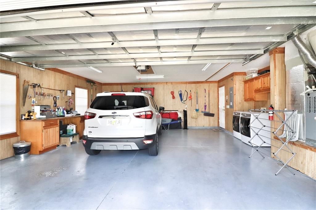 oversized 2-car garage