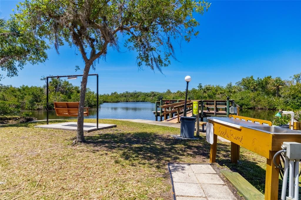 Dock near boat ramp. For Relaxing or fishing