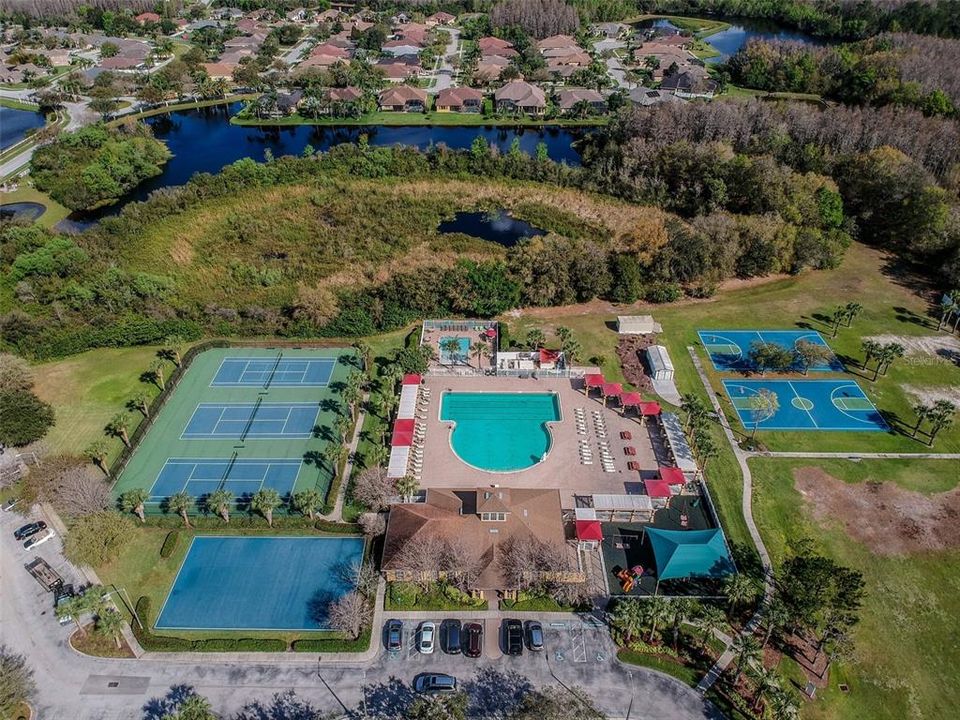 Community amenities include pool with swim lanes and kiddie pool/splash pad, tennis courts, covered park and basketball courts