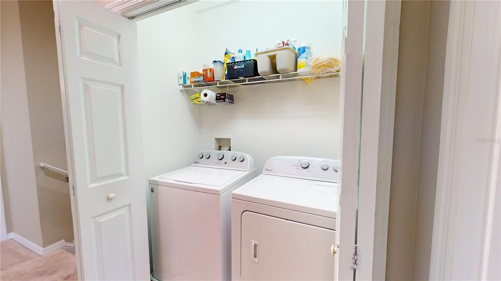 Third Level - Laundry Closet with Full Size W&D